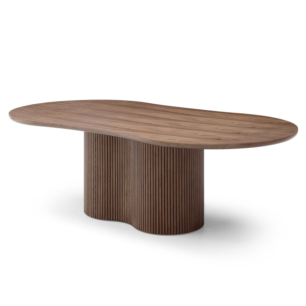 2.39m Freeform Siena Dining Table - Walnut