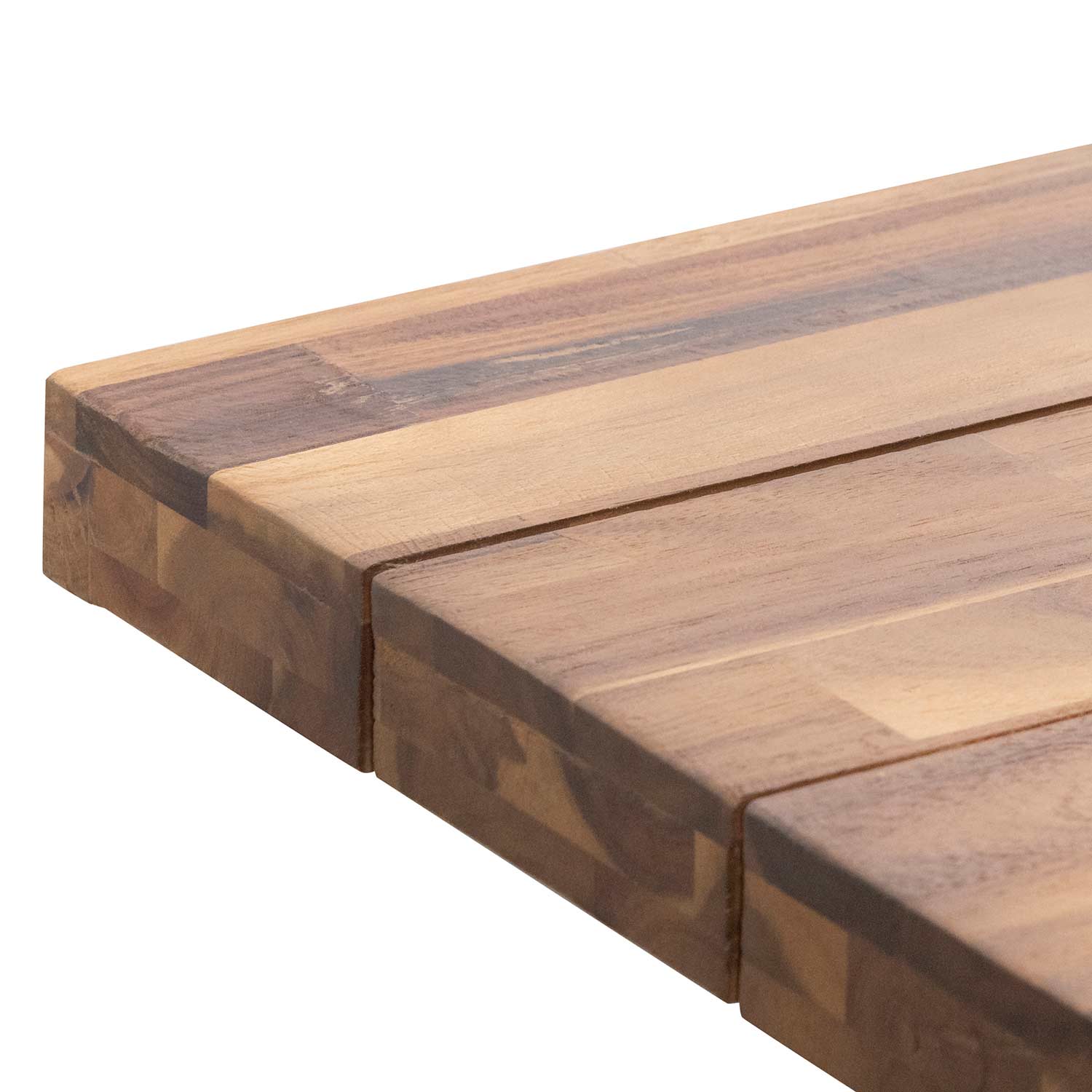 2.5m Outdoor Siena Dining Table - Natural Top and White Base