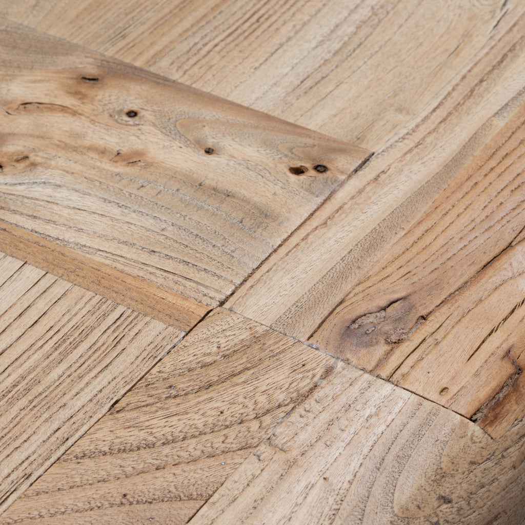 Elm Wood 2.4m Siena Dining Table - Rustic Natural