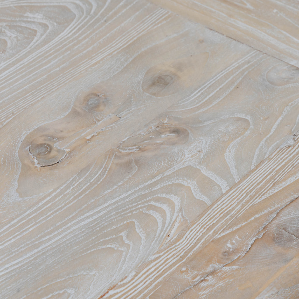 Siena Dining Table 2.4m - Rustic White Washed