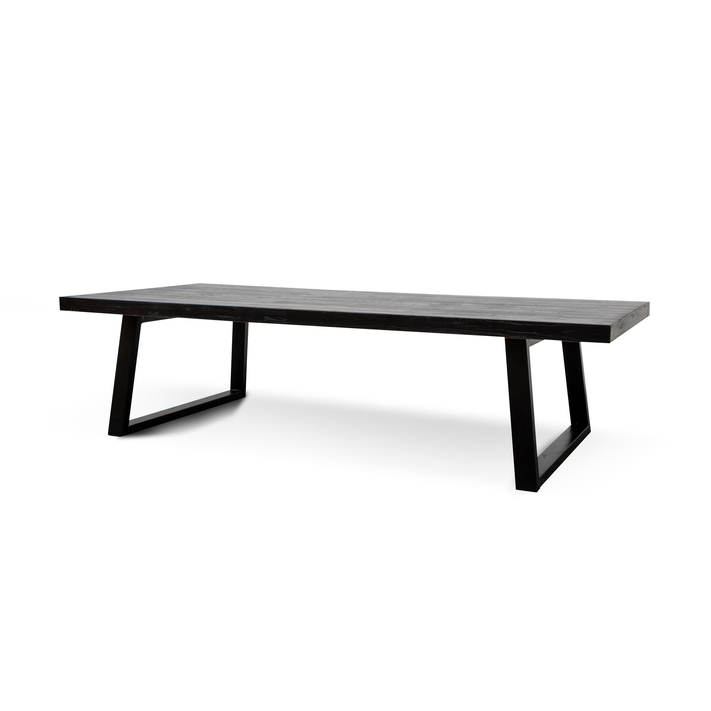 3m Reclaimed Siena Dining Table - Full Black