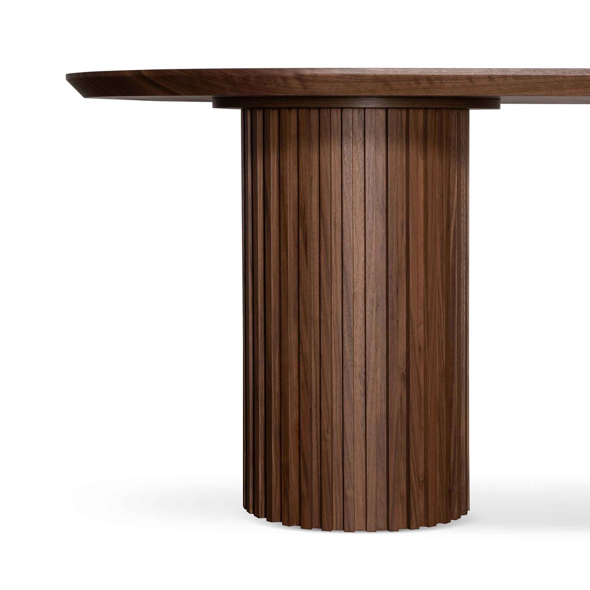 2.2m Siena Dining Table - Walnut