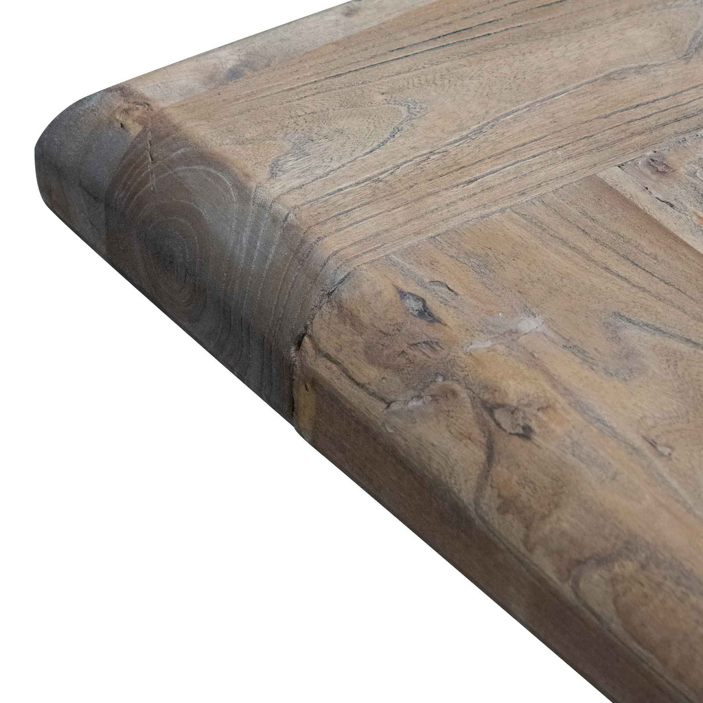 3m Reclaimed Elm Siena Dining Table - Rustic Natural