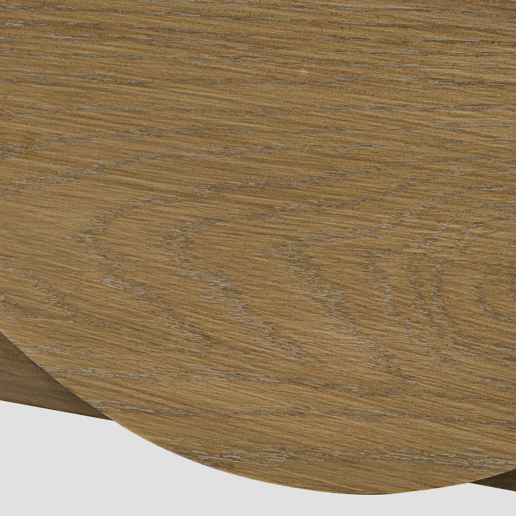 140cm Ferrara Console Table with Drawers - Dusty Oak