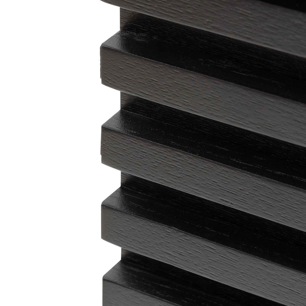 2.2m Modena Buffet Unit - Textured Espresso Black
