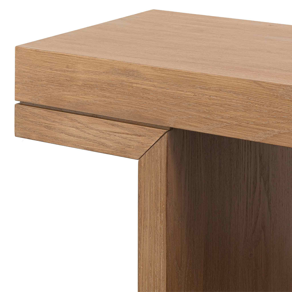 1.3m Ferrara Console Table - Dusty Oak