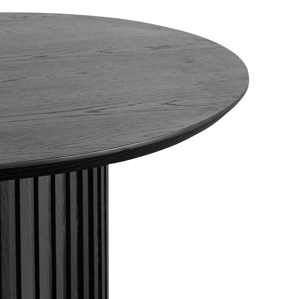 2.8m Wooden Siena Dining Table - Black