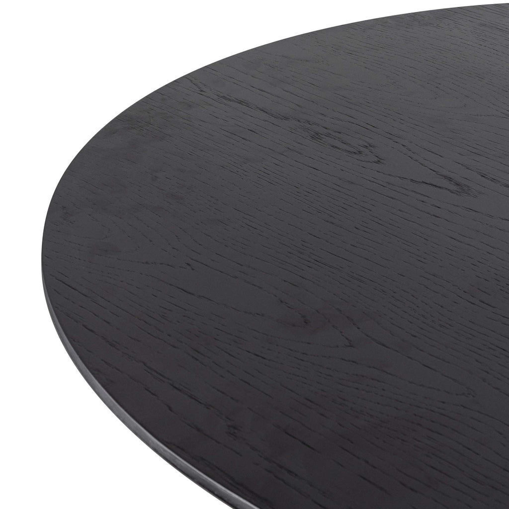2.8m Wooden Siena Dining Table - Black