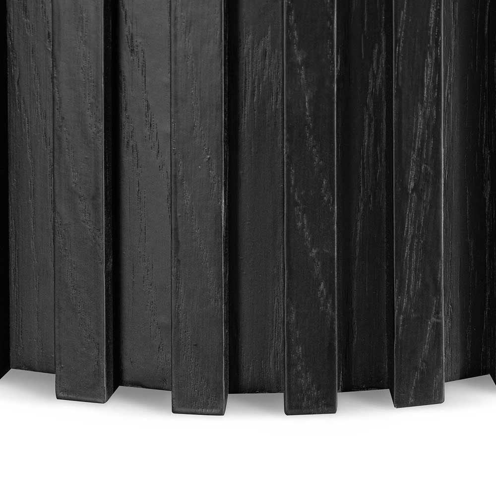 2.8m Wooden Siena Dining Table - Black