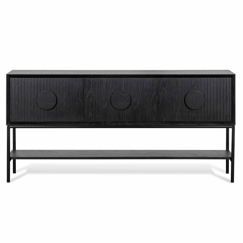 1.8m Ferrara Console Table - Black