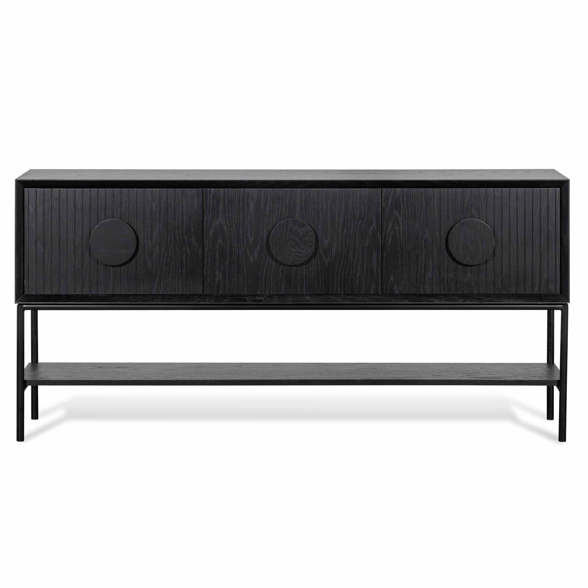 1.8m Ferrara Console Table - Black