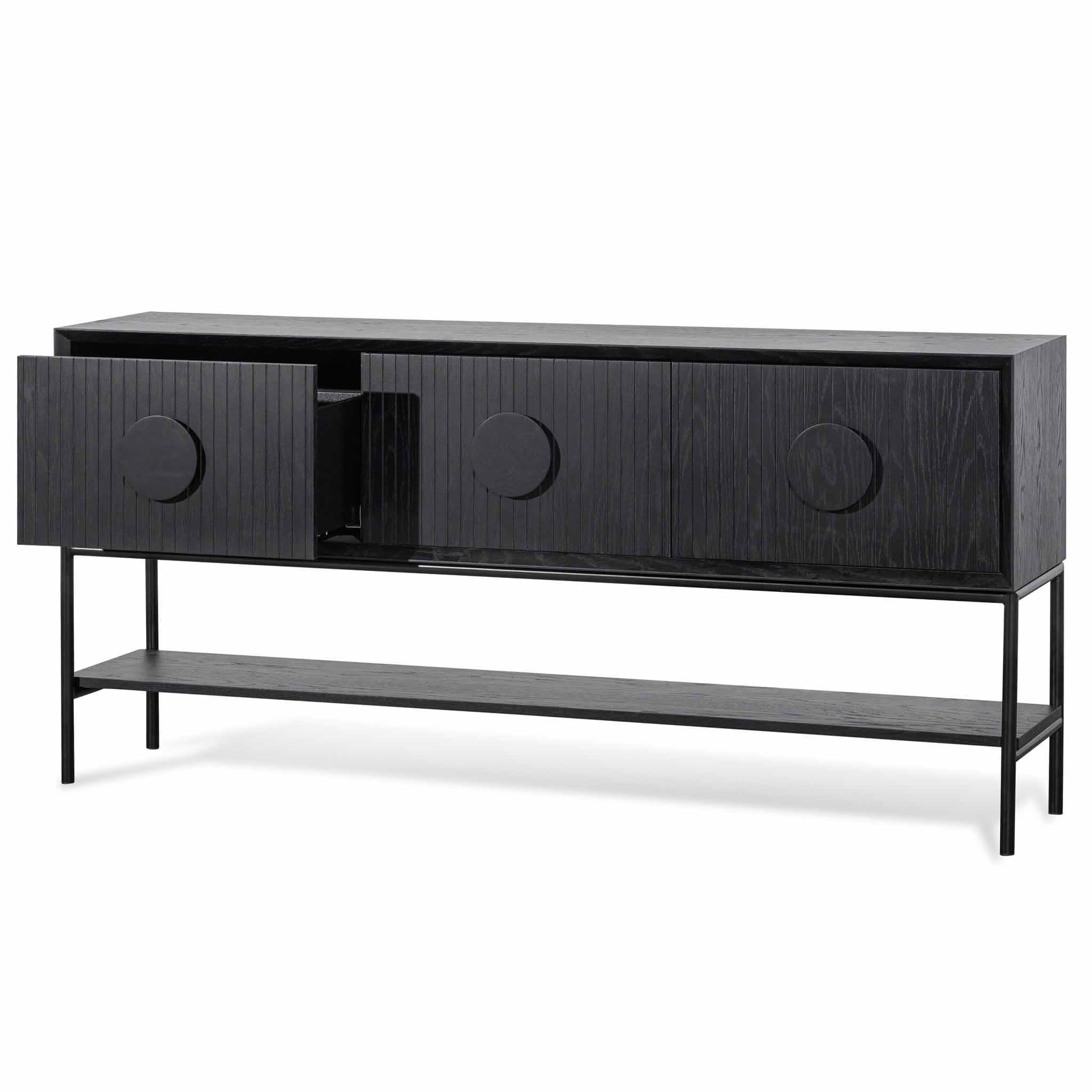 1.8m Ferrara Console Table - Black