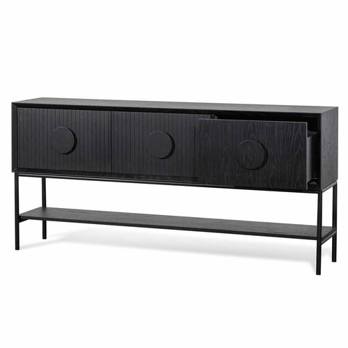 1.8m Ferrara Console Table - Black