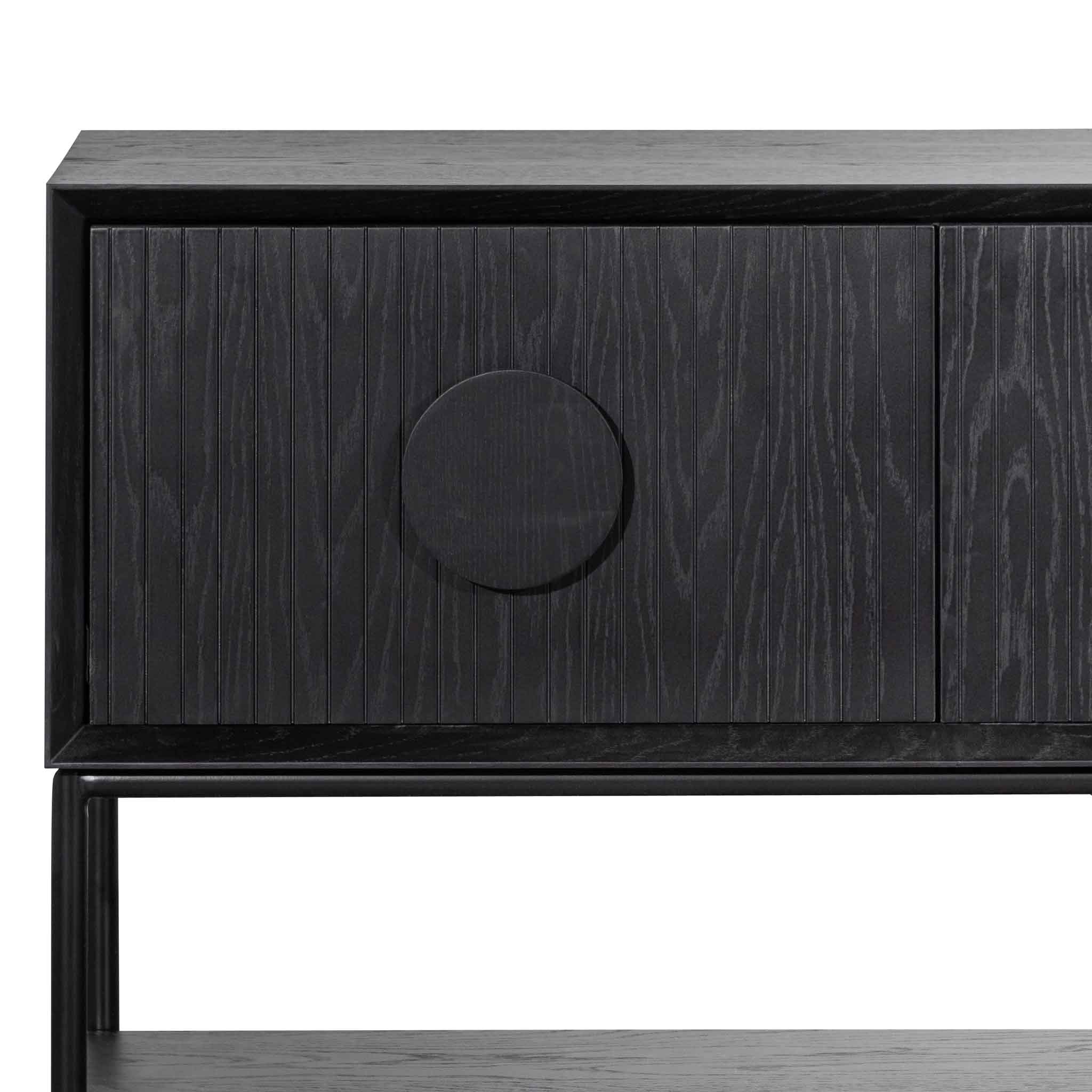 1.8m Ferrara Console Table - Black