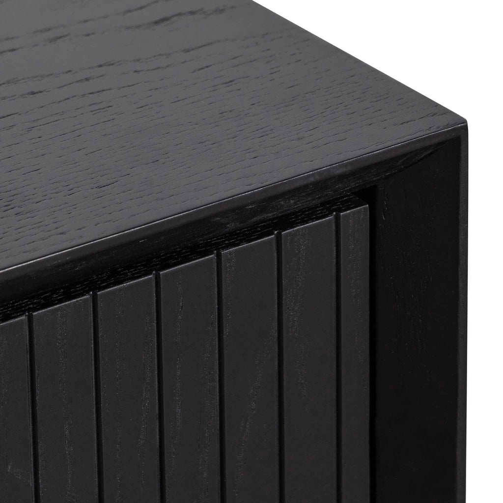 1.8m Ferrara Console Table - Black