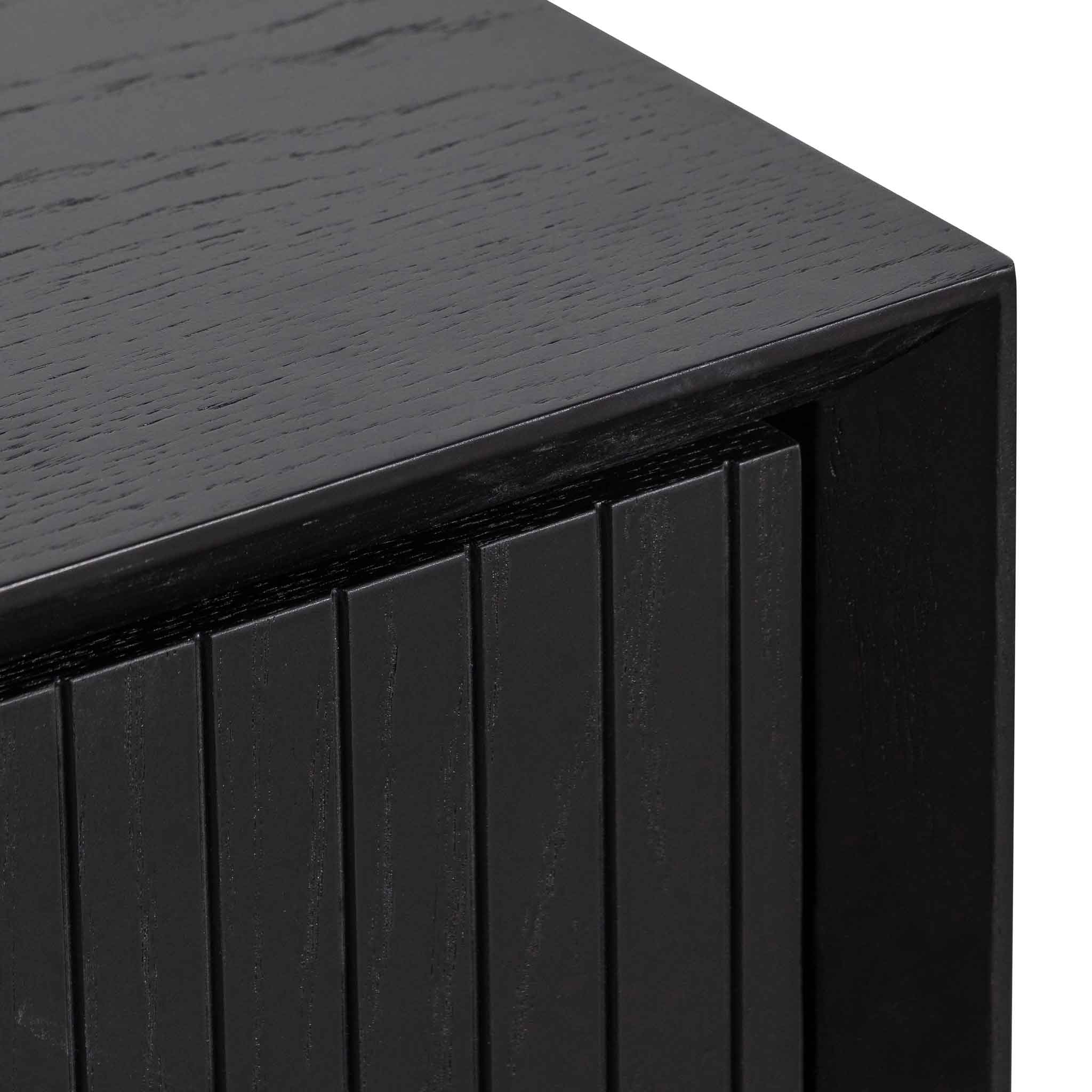 1.8m Ferrara Console Table - Black