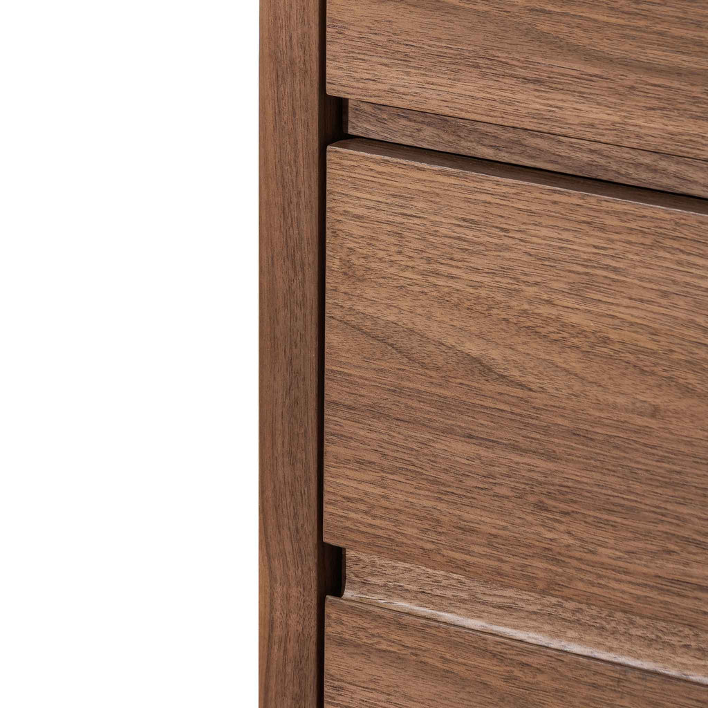 6 Drawers Genova Wooden Chest - Walnut