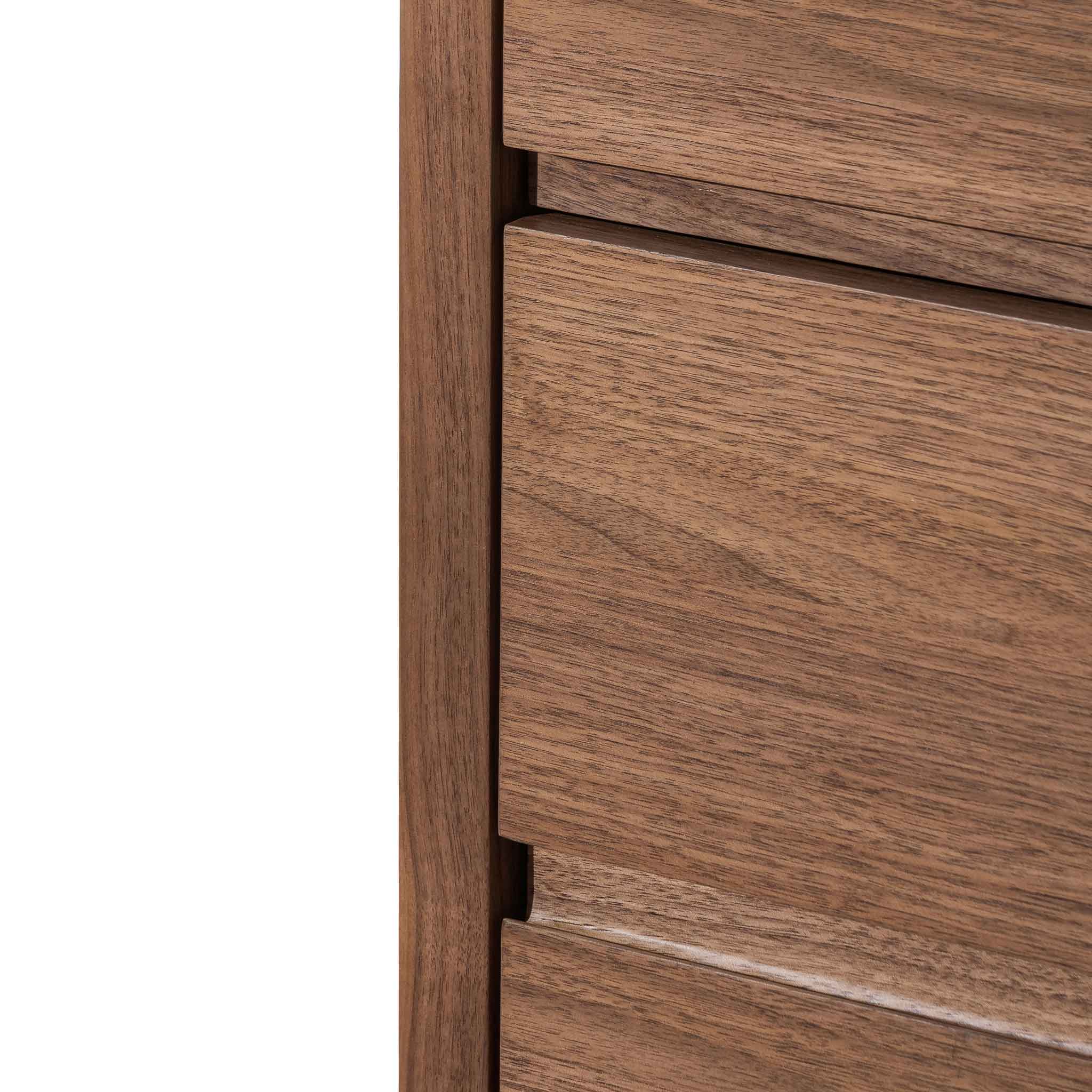 6 Drawers Genova Wooden Chest - Walnut