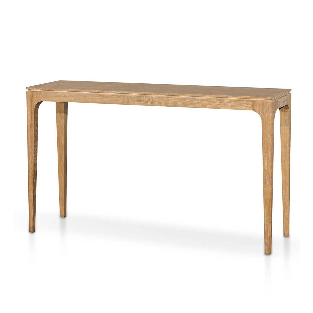 1.4m Oak Ferrara Console Table - Natural