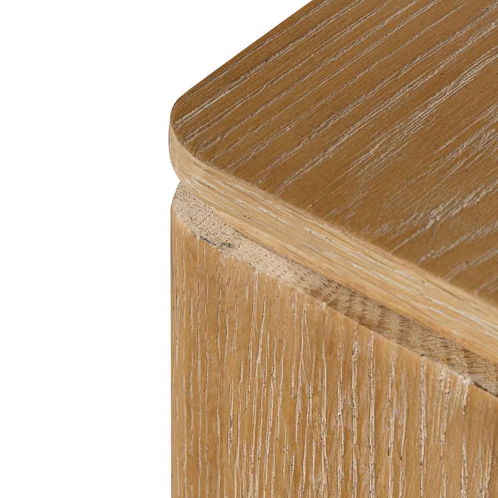 1.4m Oak Ferrara Console Table - Natural