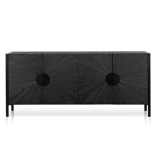 1.8m Wooden Modena Buffet Unit - Black