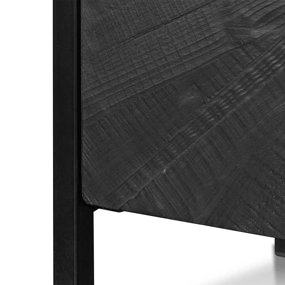 1.8m Wooden Modena Buffet Unit - Black
