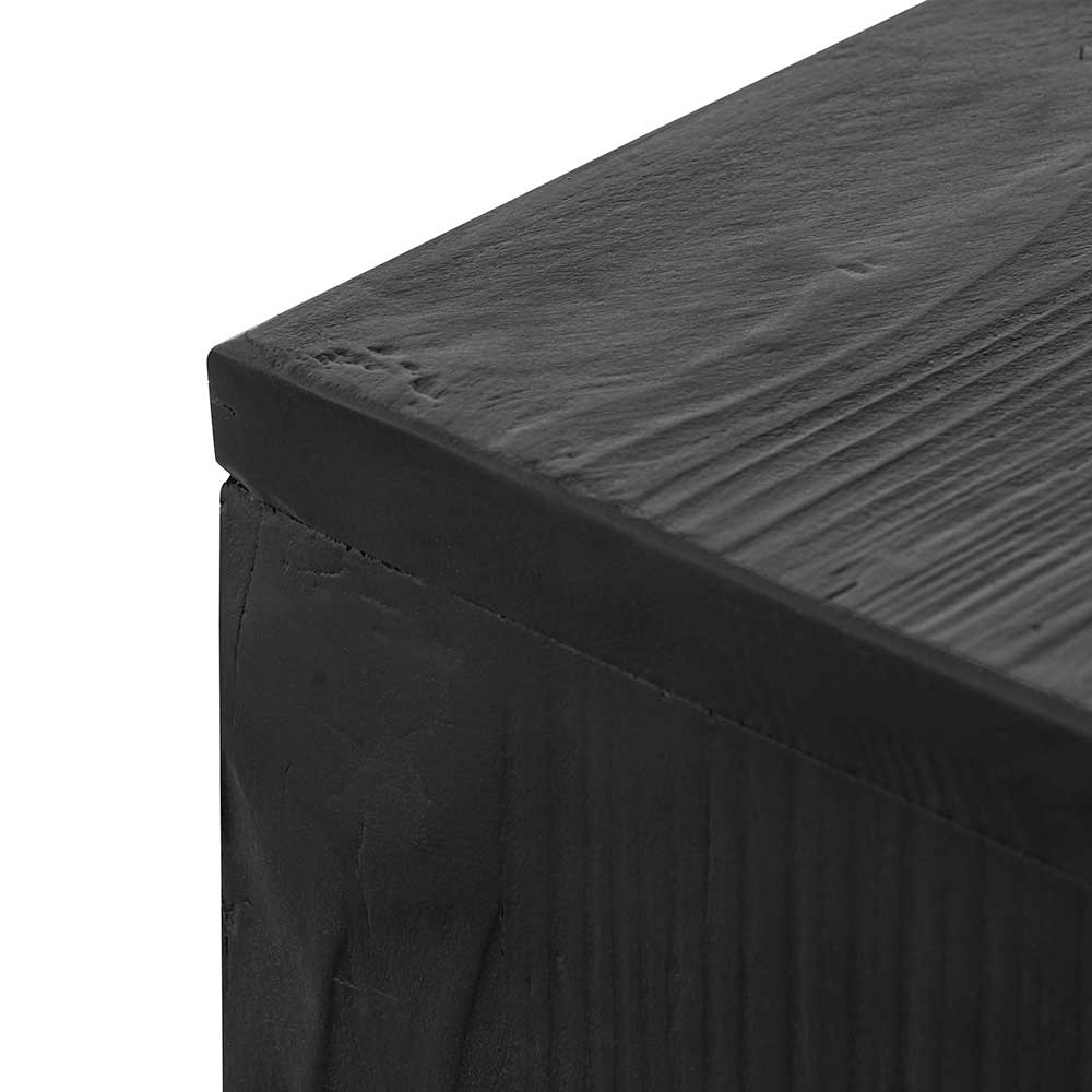 1.7m Wooden Modena Buffet Unit - Full Black