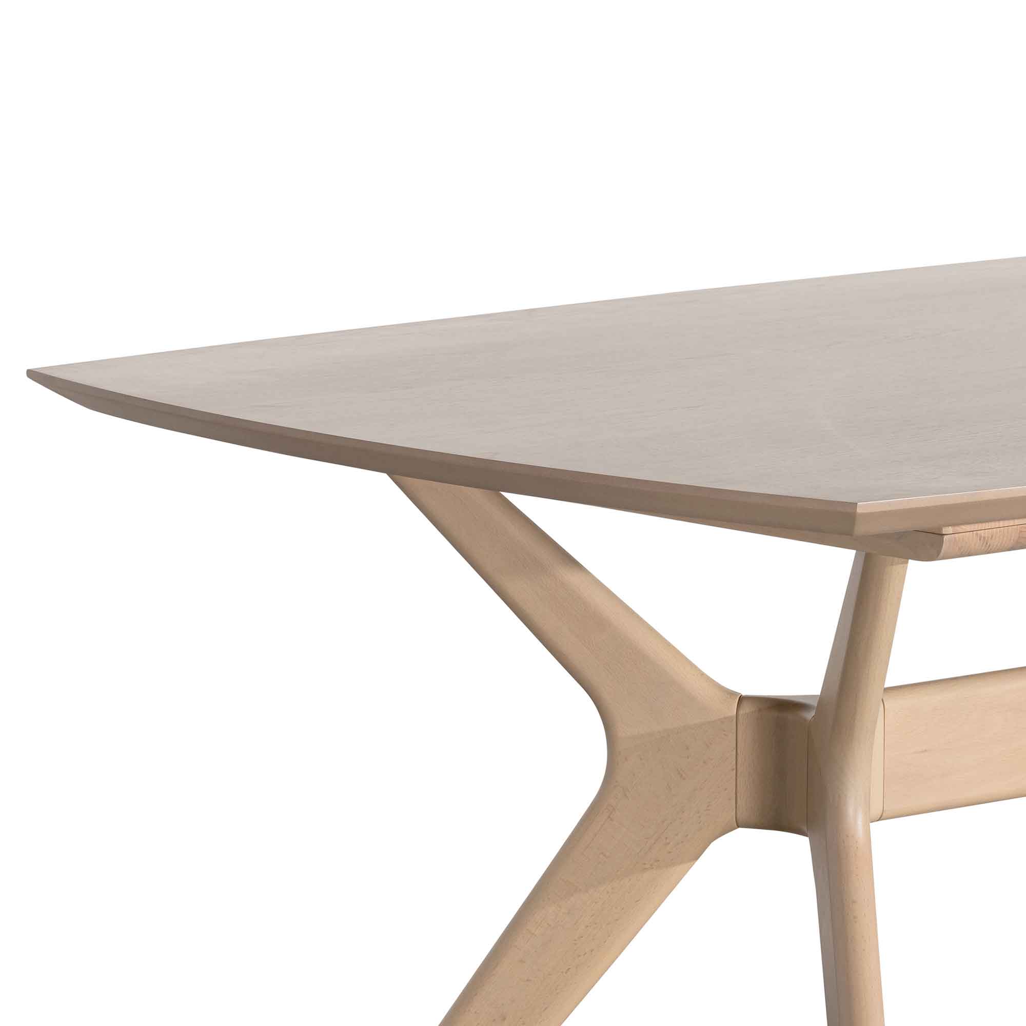 1.85m Siena Dining Table - Pale Oak