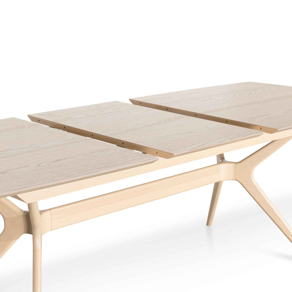 Extendable Siena Dining Table - Pale Oak