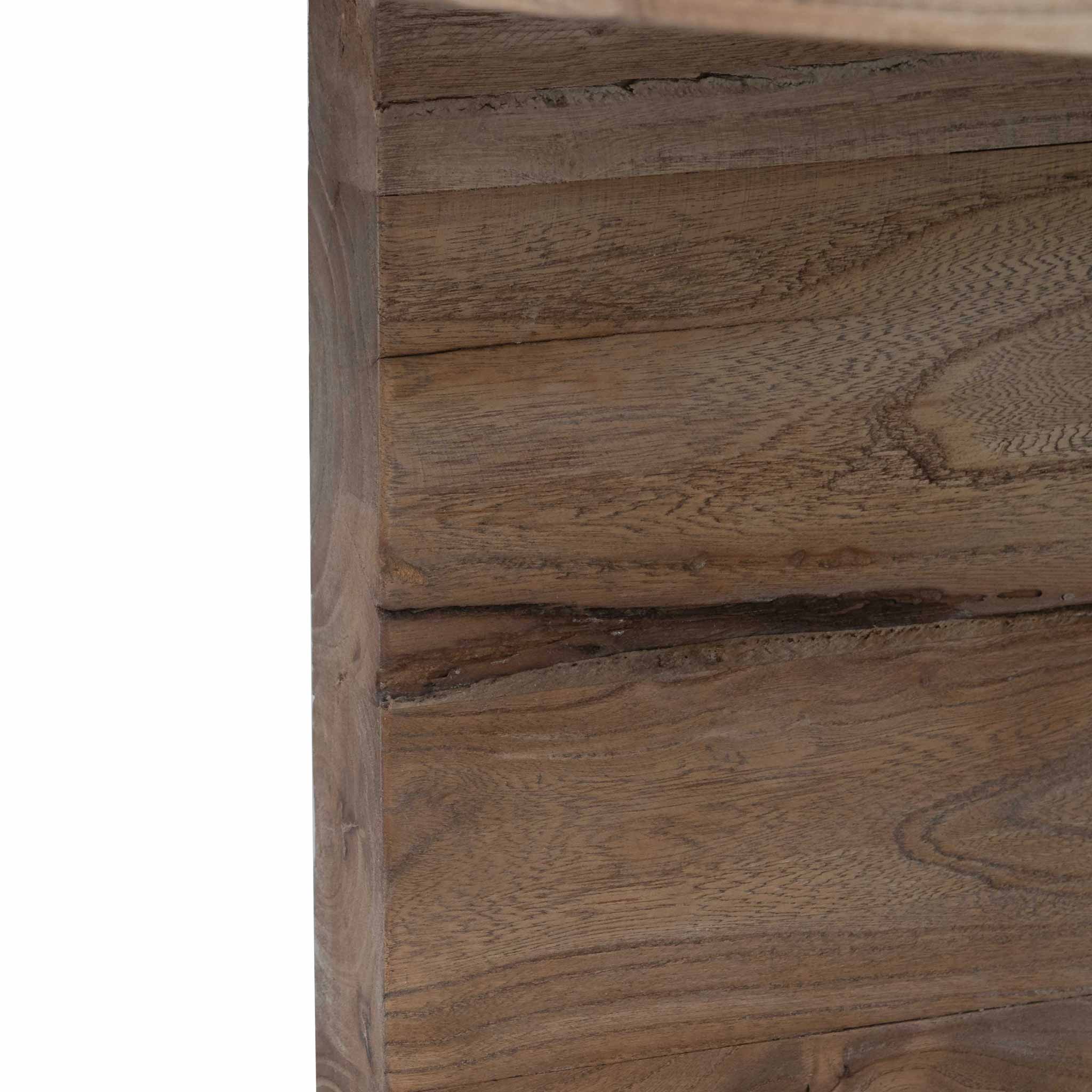 100cm Round Venezia Coffee Table - Natural-Thick Base
