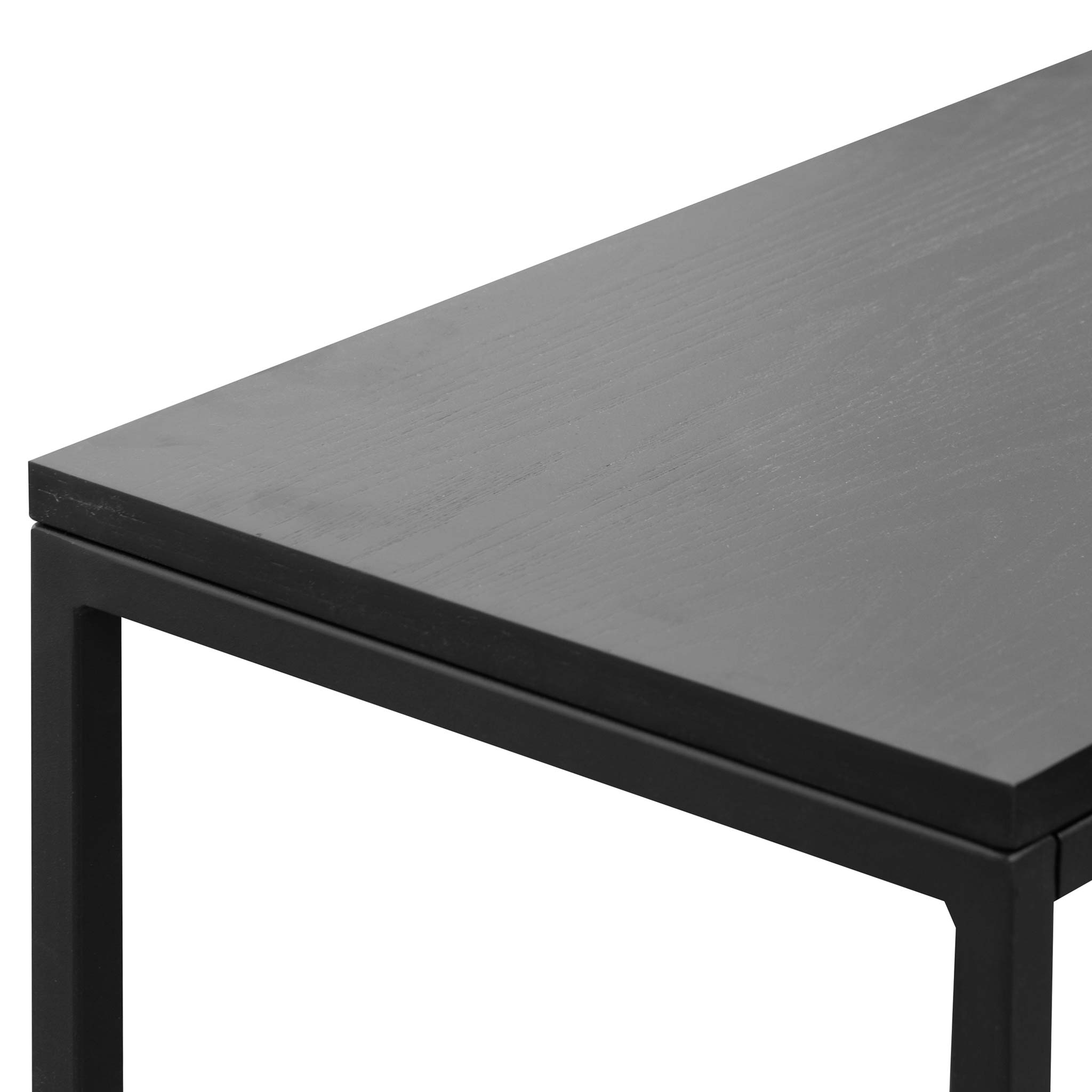 1.6m Ferrara Console Table - Full Black