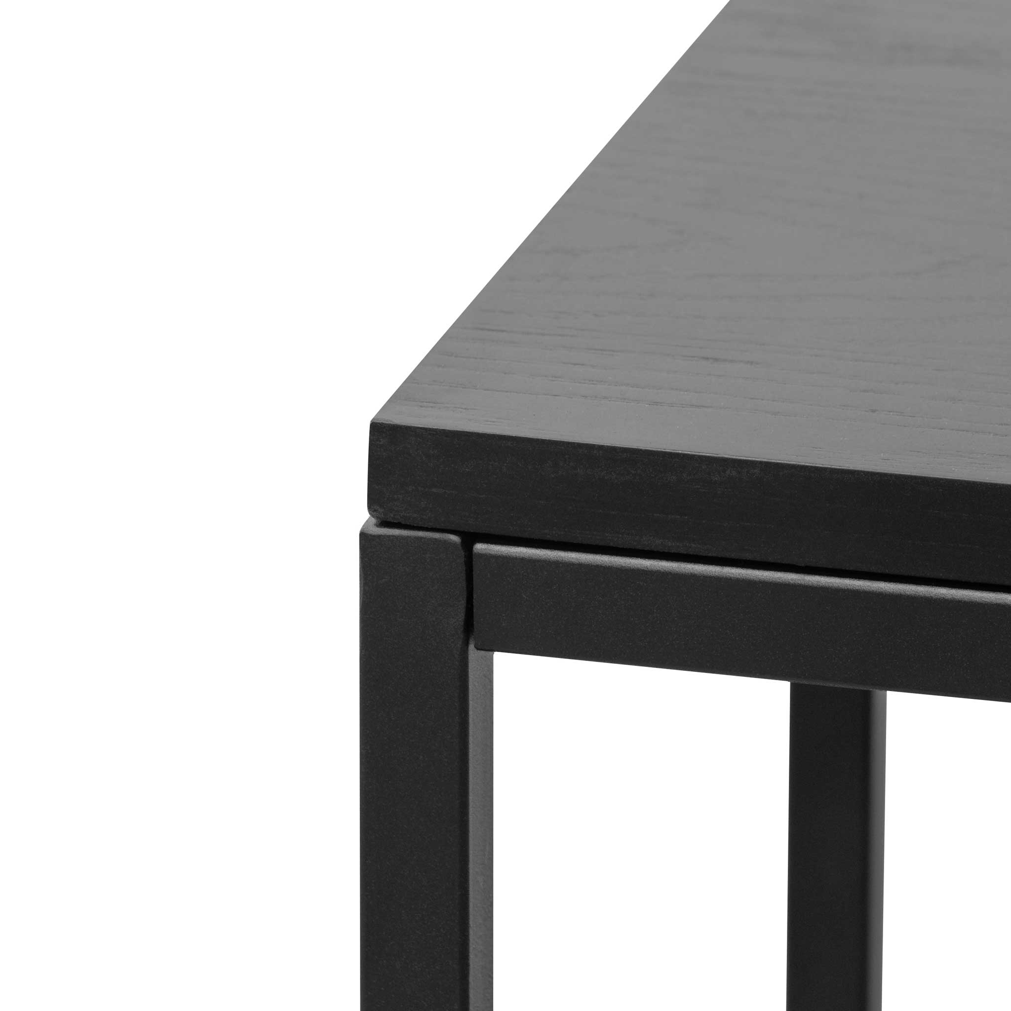1.6m Ferrara Console Table - Full Black