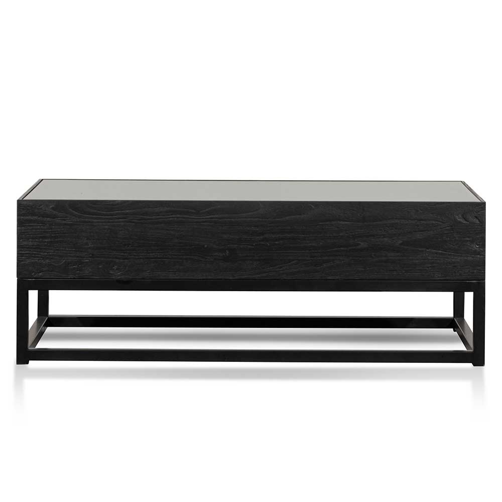 1.2m Elm Venezia Coffee Table - Full Black
