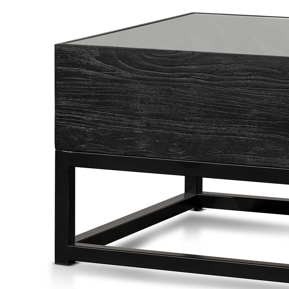 1.2m Elm Venezia Coffee Table - Full Black
