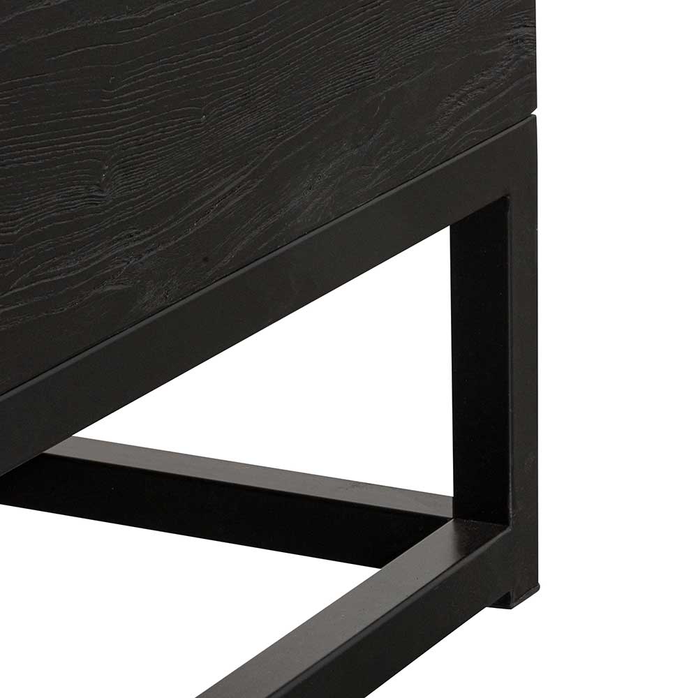 1.2m Elm Venezia Coffee Table - Full Black