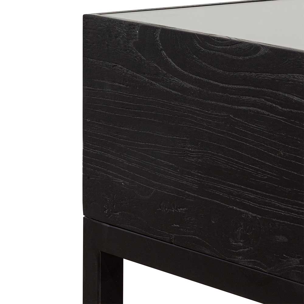 1.2m Elm Venezia Coffee Table - Full Black