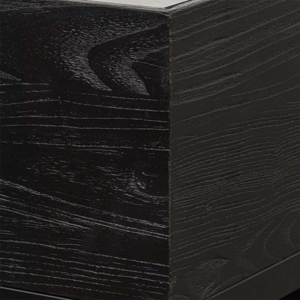 1.2m Elm Venezia Coffee Table - Full Black