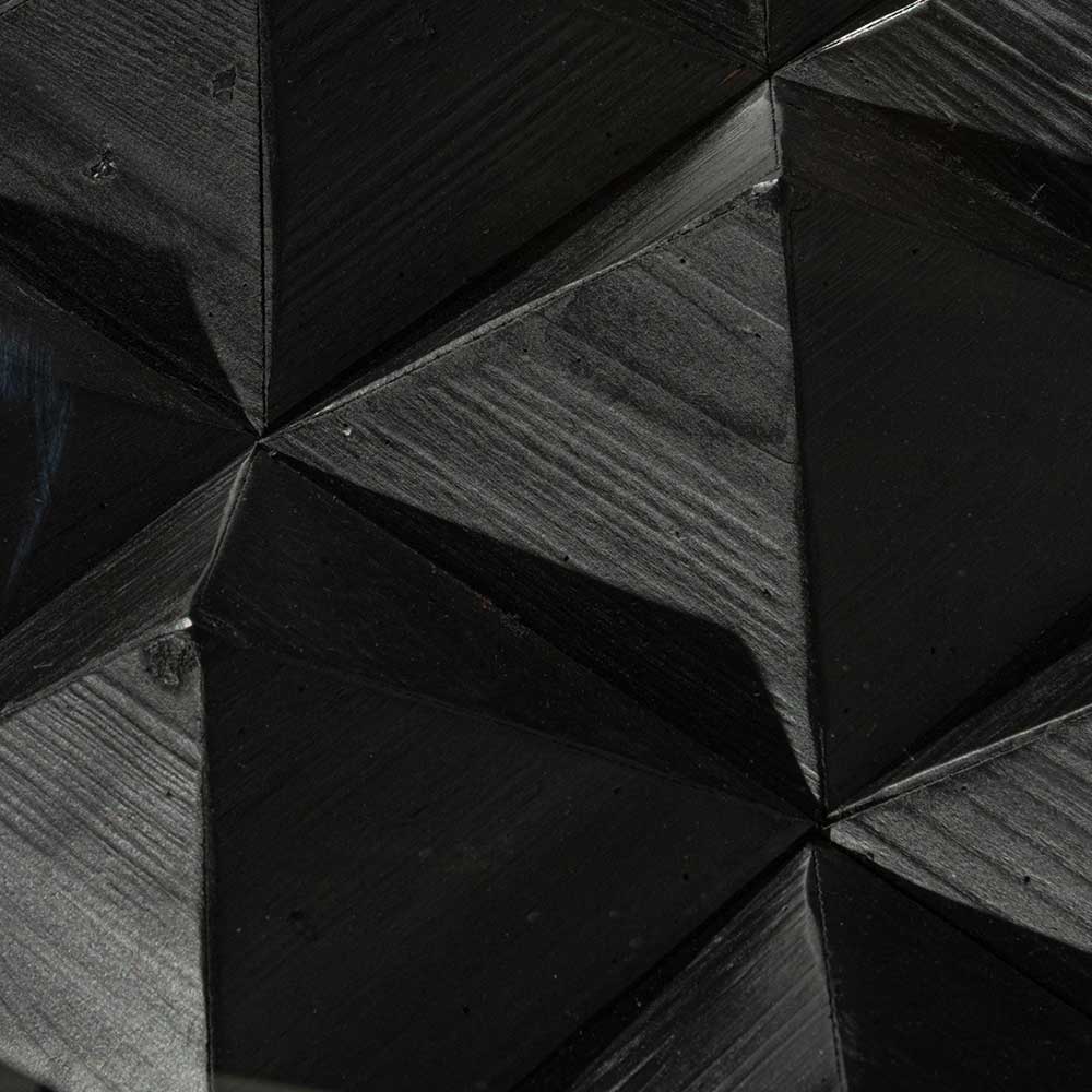 1.2m Elm Venezia Coffee Table - Full Black