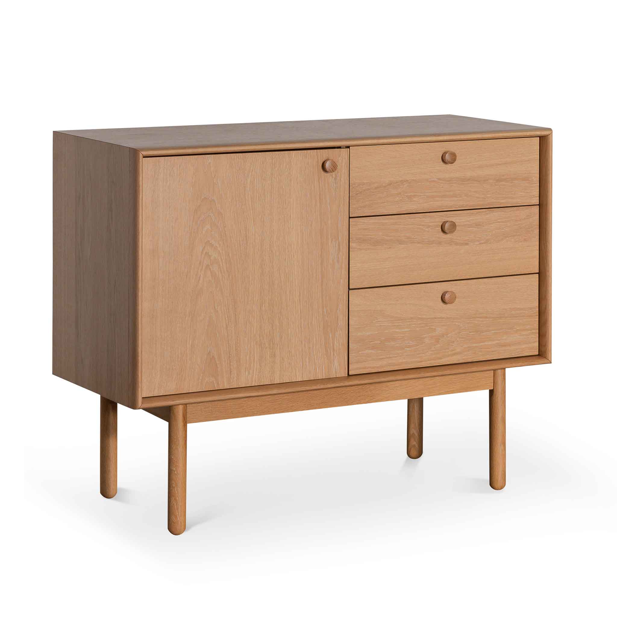 Narrow Wooden Sideboard and Buffet - Natural