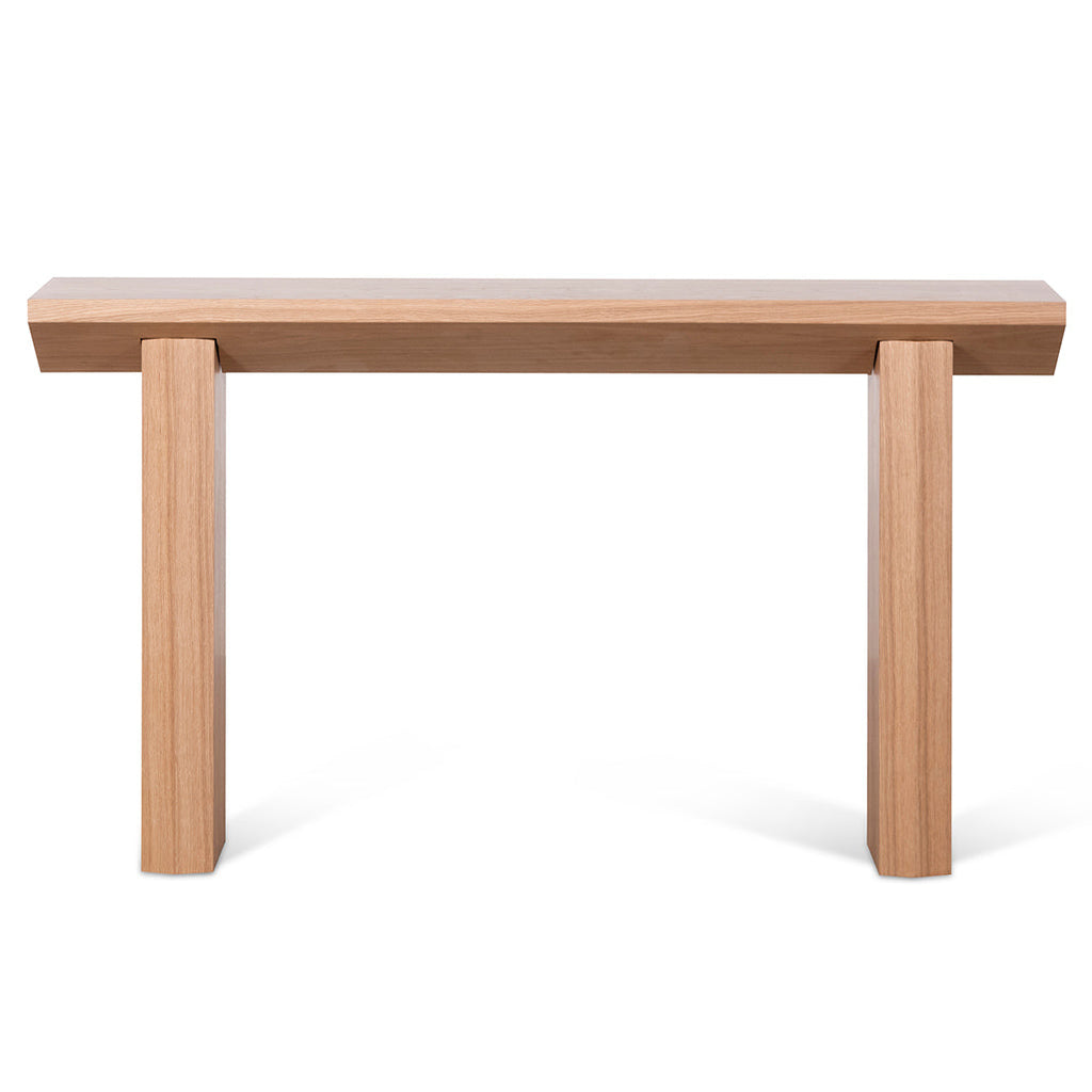 1.4m Oak Ferrara Console Table - Natural