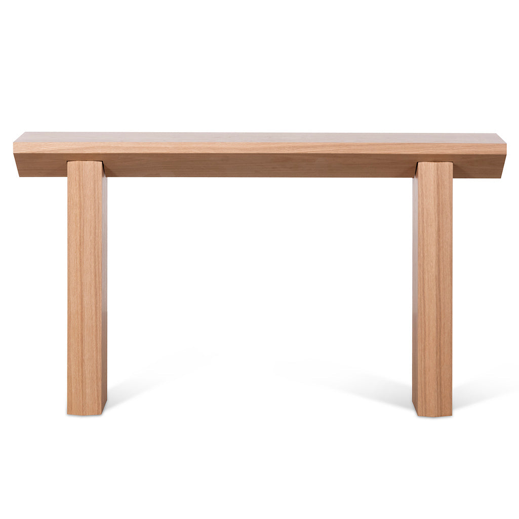 1.4m Oak Ferrara Console Table - Natural
