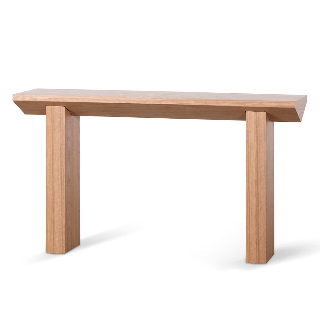 1.4m Oak Ferrara Console Table - Natural