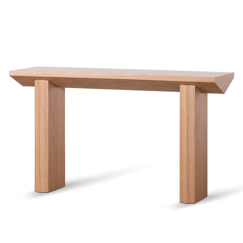 1.4m Oak Ferrara Console Table - Natural