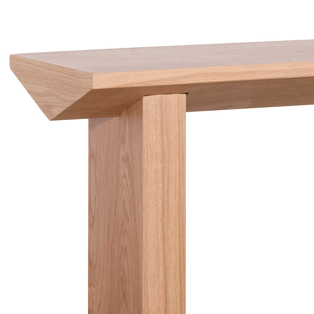 1.4m Oak Ferrara Console Table - Natural