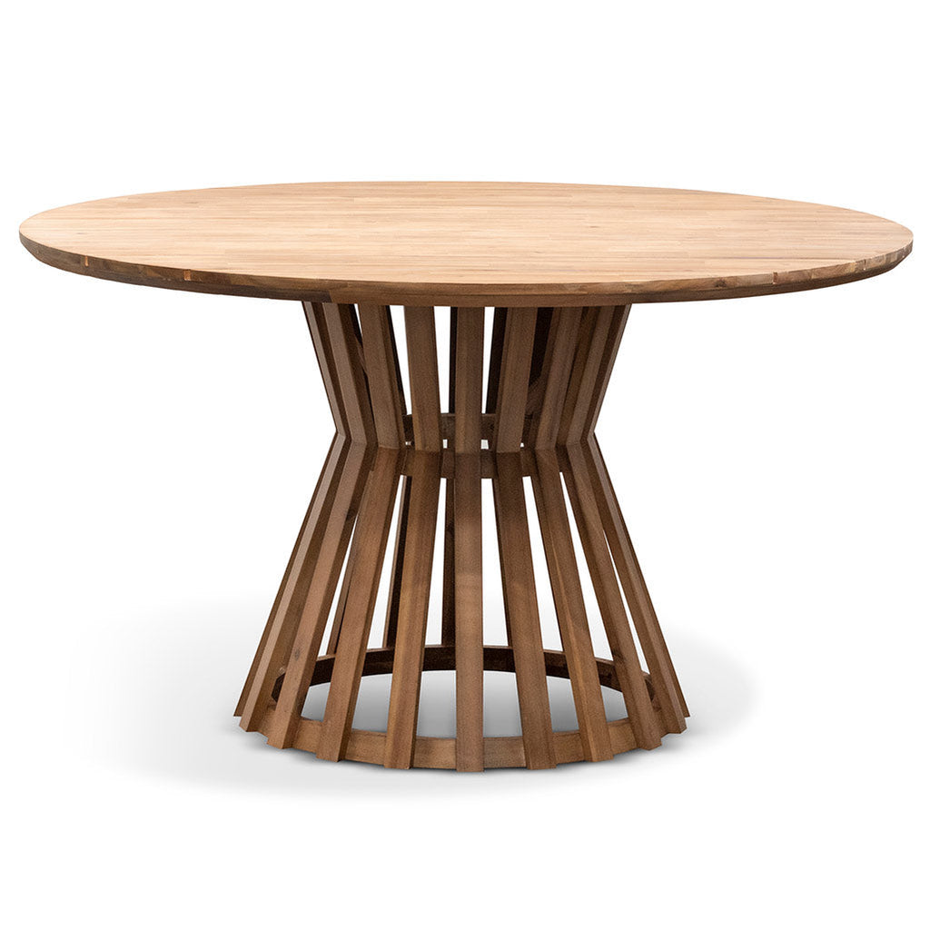1.35m Round Siena Dining Table - Light Natural Acacia