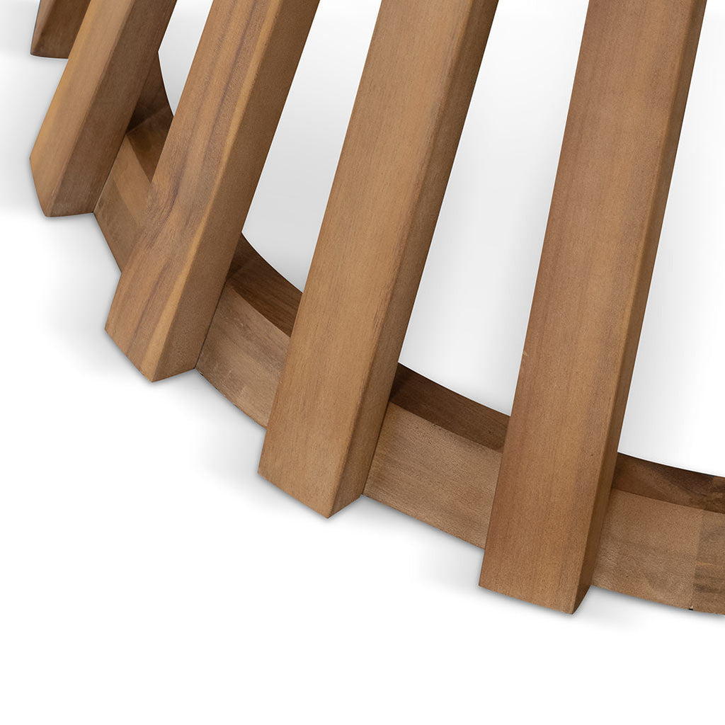 1.35m Round Siena Dining Table - Light Natural Acacia