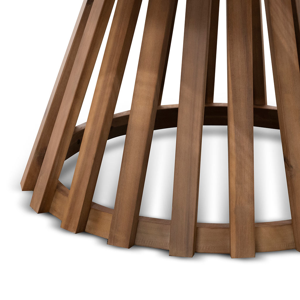 1.35m Round Siena Dining Table - Light Natural Acacia