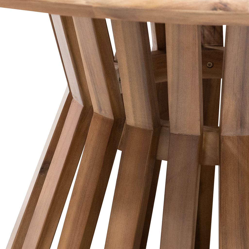 1.35m Round Siena Dining Table - Light Natural Acacia