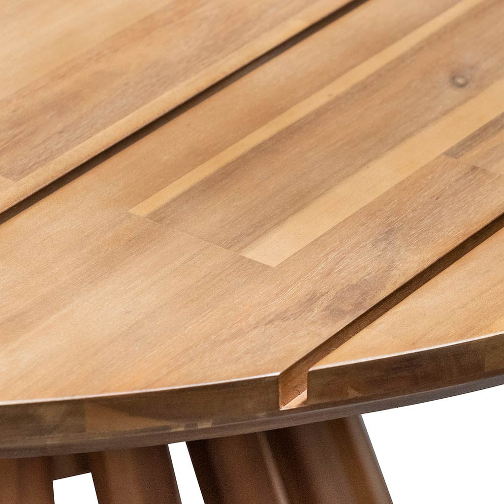 1.35m Round Siena Dining Table - Light Natural Acacia