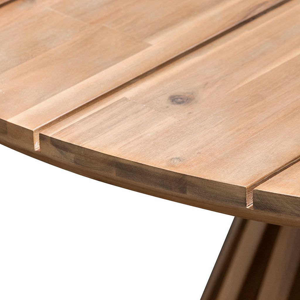 1.35m Round Siena Dining Table - Light Natural Acacia